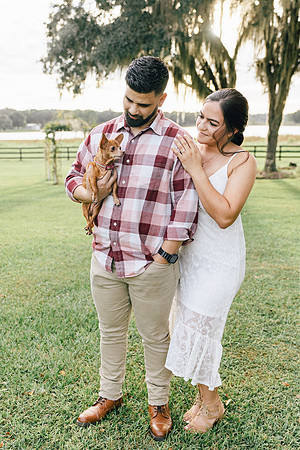 dogs in engagement sessions, Ocala Engagement photographer