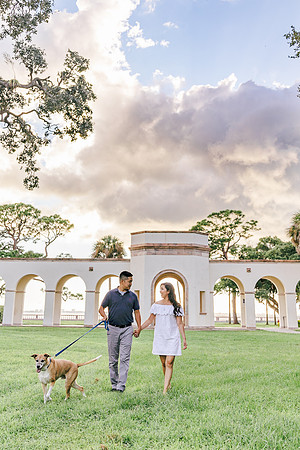 dogs in engagement sessions, Ocala Engagement photographer