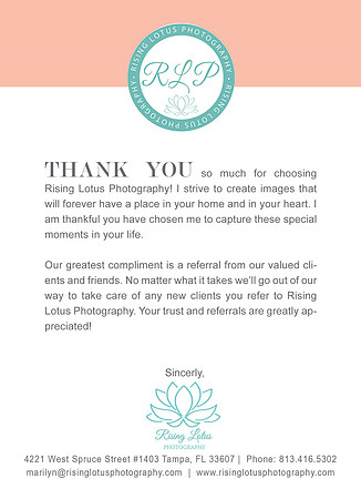 5x7 Thank You Card Front