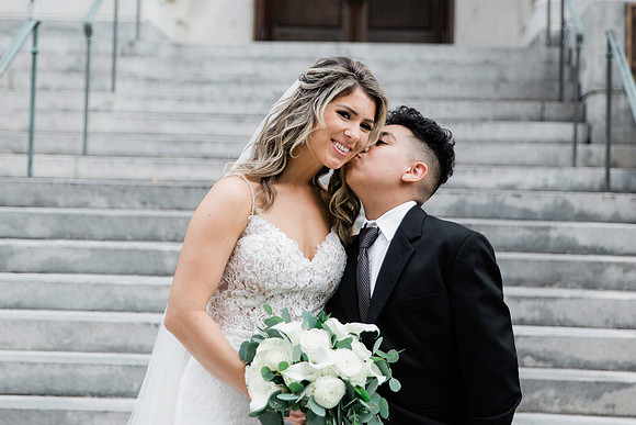 Downtown Tampa- Top Wedding Photographer- first look with son