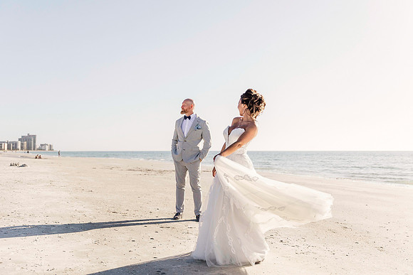 Miami Inspired Beach Wedding