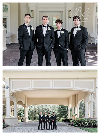 Groom and Groomsmen at Golden Ocala