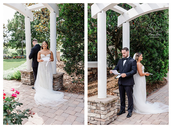 First Touch with personal Vows Royal Crest Room- Orlando, Florida wedding photography