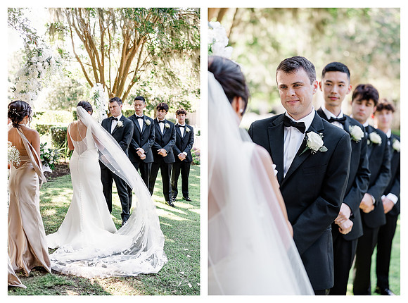 Wedding Ceremony in Garden at Golden Ocala
